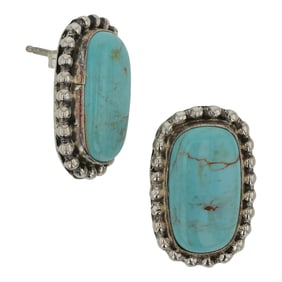 Della Wyllie Navajo Nevada Turquoise Earrings