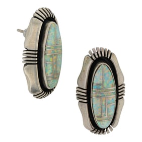 Jerry J. Nelson (1960-2025) Award Winning Talented Navajo Artist & master Inlayer Synthetic Opal