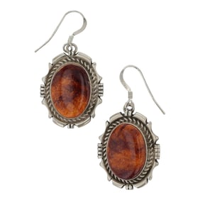 Eddie Secatero Navajo Spiny Oyster Earrings