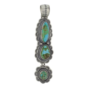 Randy Boyd Navajo Sonoran Gold Turquoise Pendant