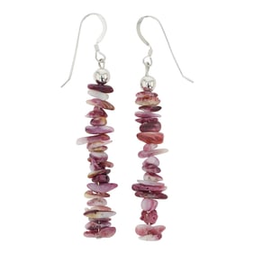 Navajo Purple Spiny Oyster Chip Earrings