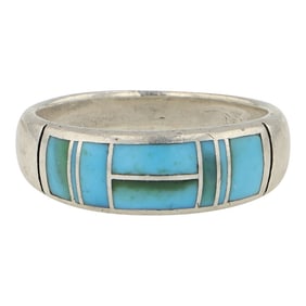 Navajo Turquoise Inlay Ring