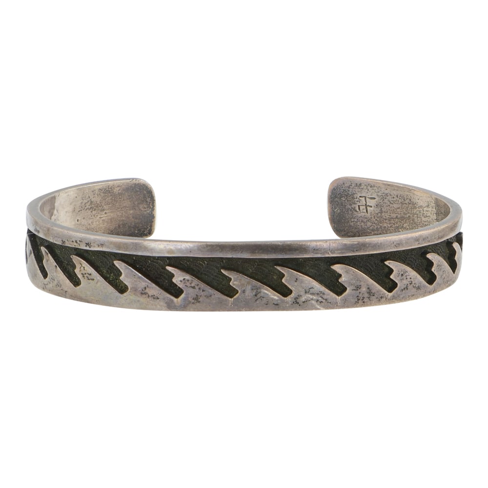 Vintage Hopi Cuff Bracelet: Sterling Silver | | Vintage Hopi Cuff Bracelet | Hopi Native American Southwest Indian Jewelry | Good (no breaks or damages) | Approximate Weight: 22 Grams | Bracelet: 5.5" inner, 1" gap, 6.5" total,
