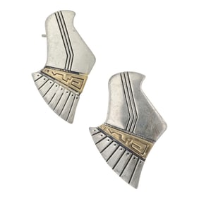 Relios Jewelry (Carolyn Pollack) Southwest Shop 14K Gold & Sterling Silver Earrings