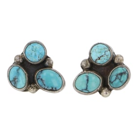 Nakai Southwest Navajo Shop Turquoise Earrings