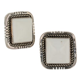 Navajo White Shell Earrings