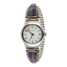 Navajo Suglite Inlay Watch bracelet