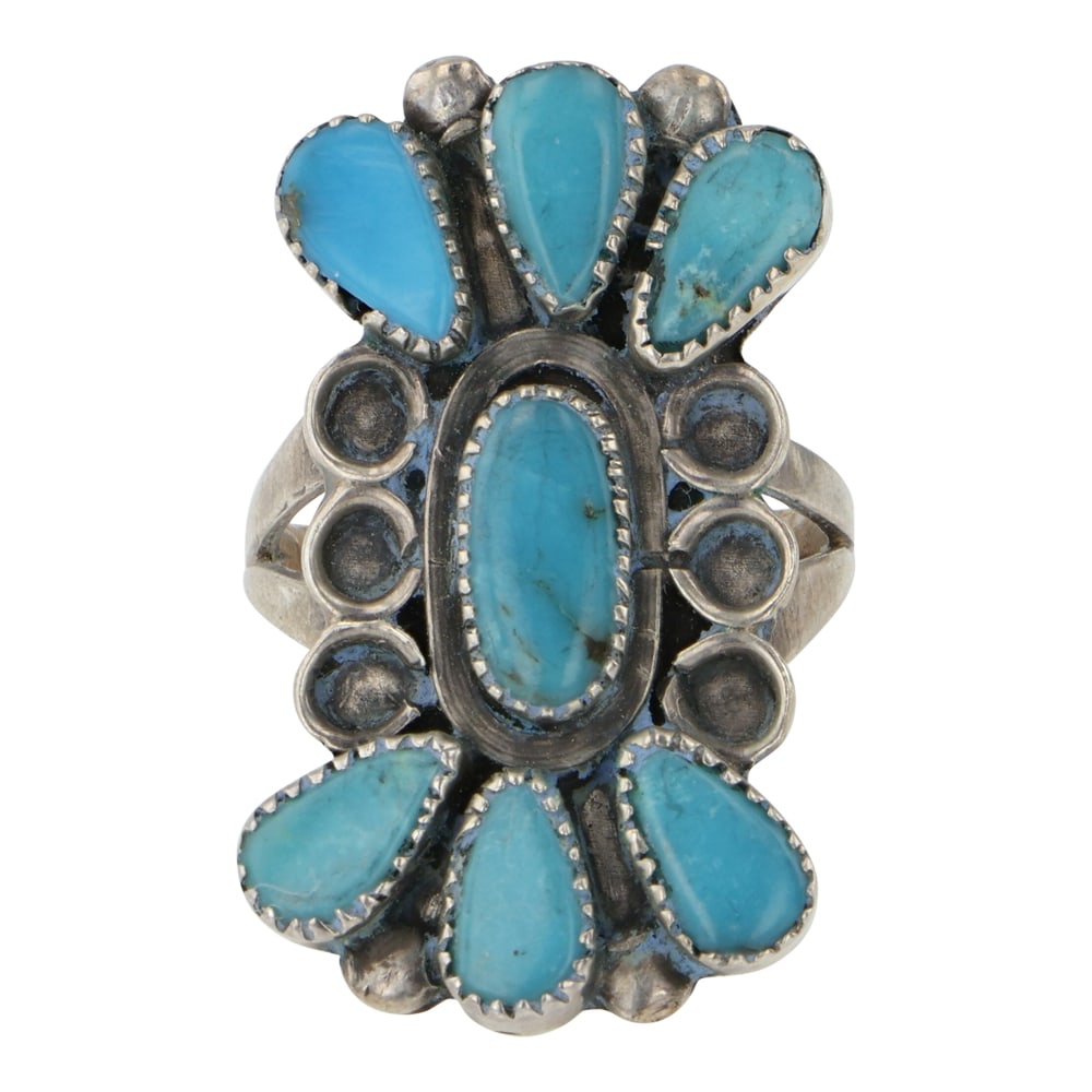 Vintage Navajo Kingman Turquoise Ring (1 of 3)
