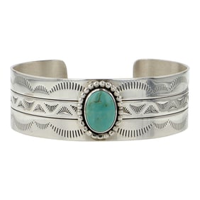 Carol Felley Anglo Southwest Shop Menassa Turquoise Cuff Bracelet
