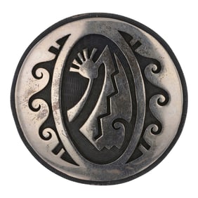 Mark Tawahongva Hopi Kokopelli Pin/ Pendant