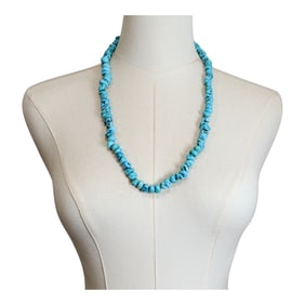 Navajo Kingman Nugget Turquoise Necklace