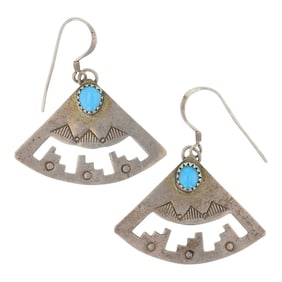 Navajo Kingman Turquoise Earrings