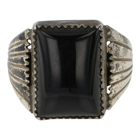 Navajo Black Onyx Ring