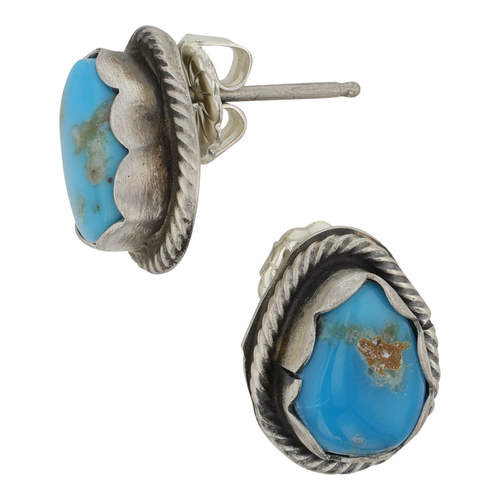 Ella Peters Navajo Blue Ridge Turquoise Earrings (1 of 2)