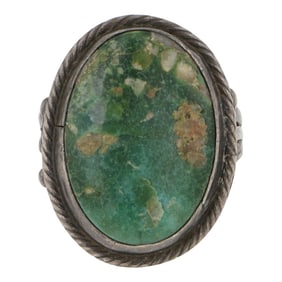 Vintage Navajo Nevada Turquoise Ring