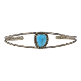 Vintage Navajo Kingman Turquoise Bracelet