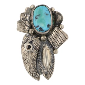 Vintage Navajo Kingman Turquoise Ring