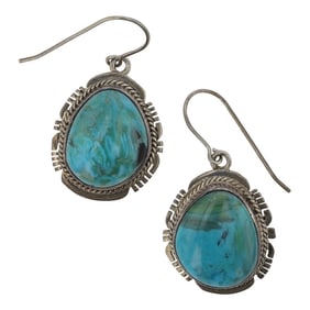 Lucy Valancia Navajo Compitos Turquoise Earrings