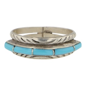 Zuni Turquoise Inlay Ring