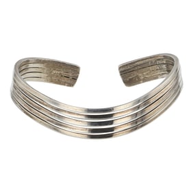 Vintage Navajo Square Wire V Shape Bracelet