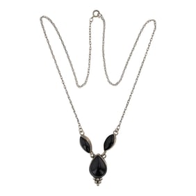 Navajo Black Onyx Choker Necklace