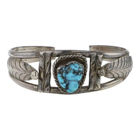 Vintage Navajo Kingman Turquoise Bracelet