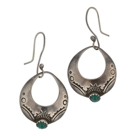 Navajo Malachite Earrings