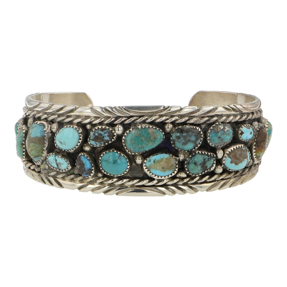 Navajo Nevada Turquoise Cuff Bracelet (1 of 3)