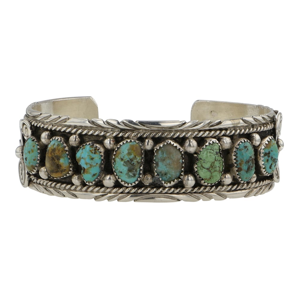 Navajo Nevada Turquoise Cuff Bracelet (1 of 3)