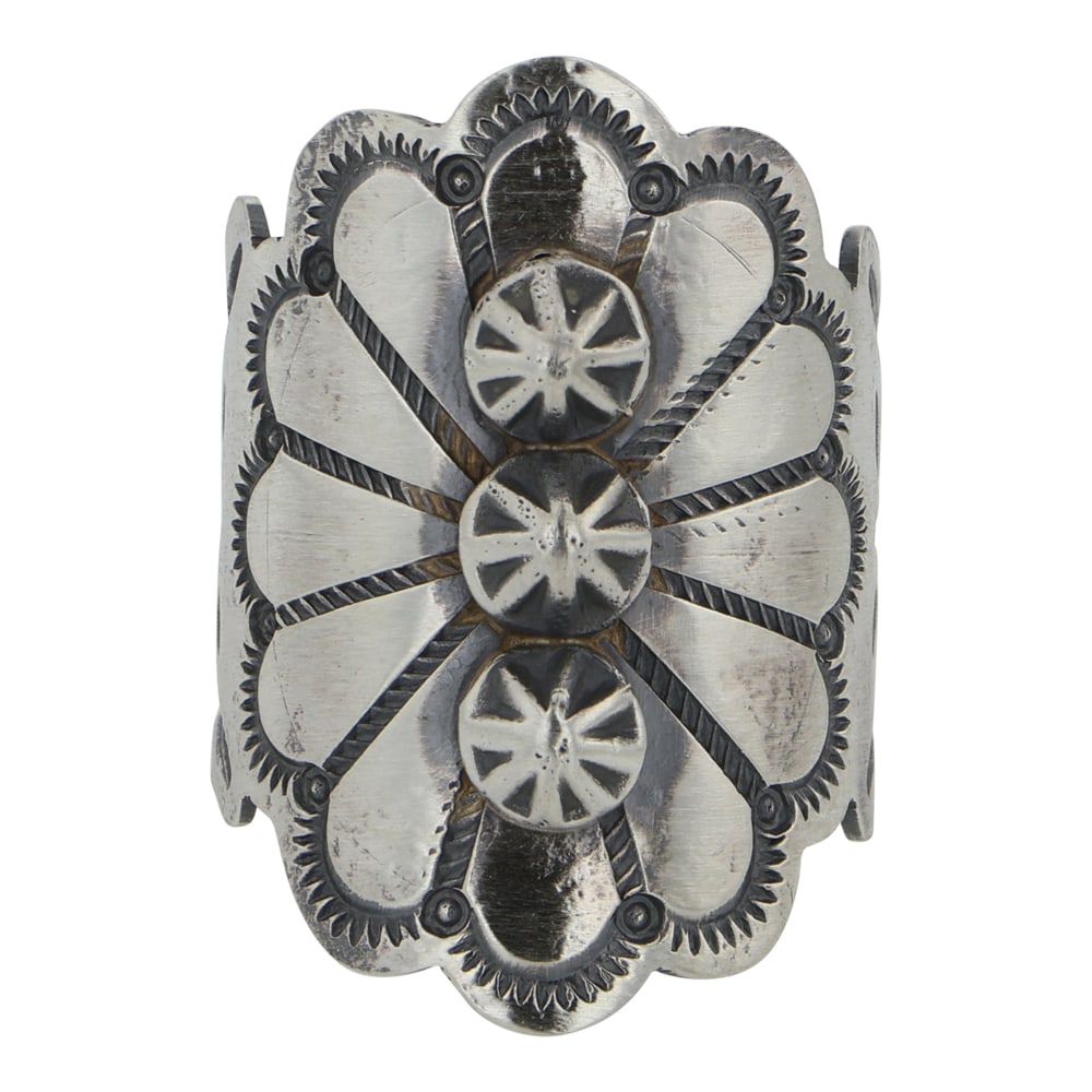Benjamin Jimenez Navajo Stamp-Work Ring (1 of 3)