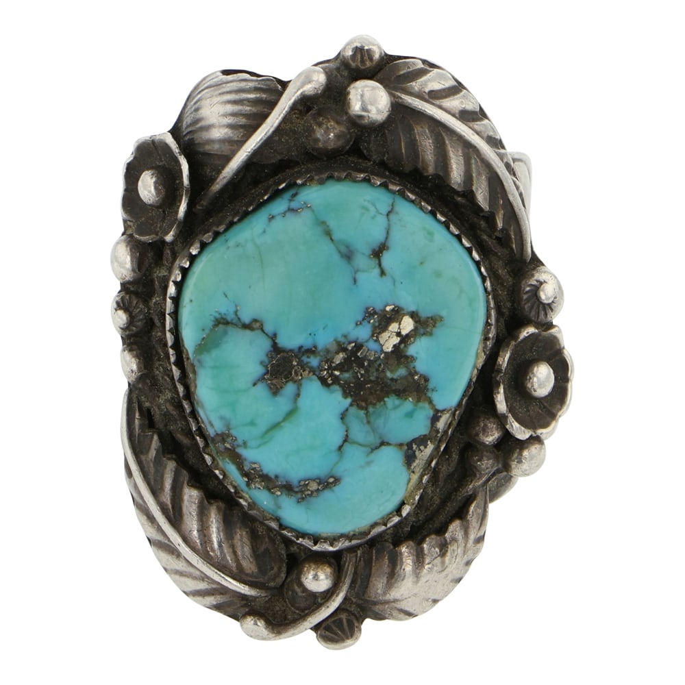 Vintage Navajo Ithaca Peak Turquoise Ring (1 of 3)