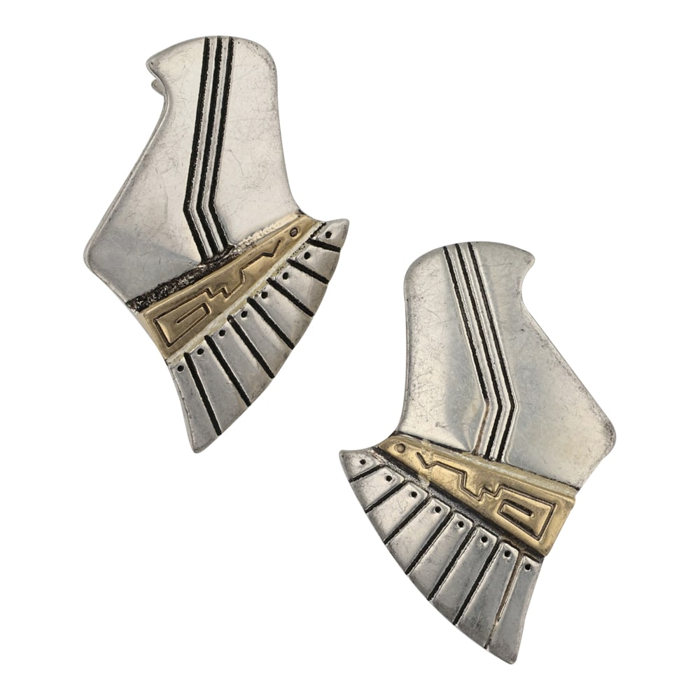 Carolyn Pollack Southwest Shop 14K Gold & Sterling Silver Earrings (1 of 2)