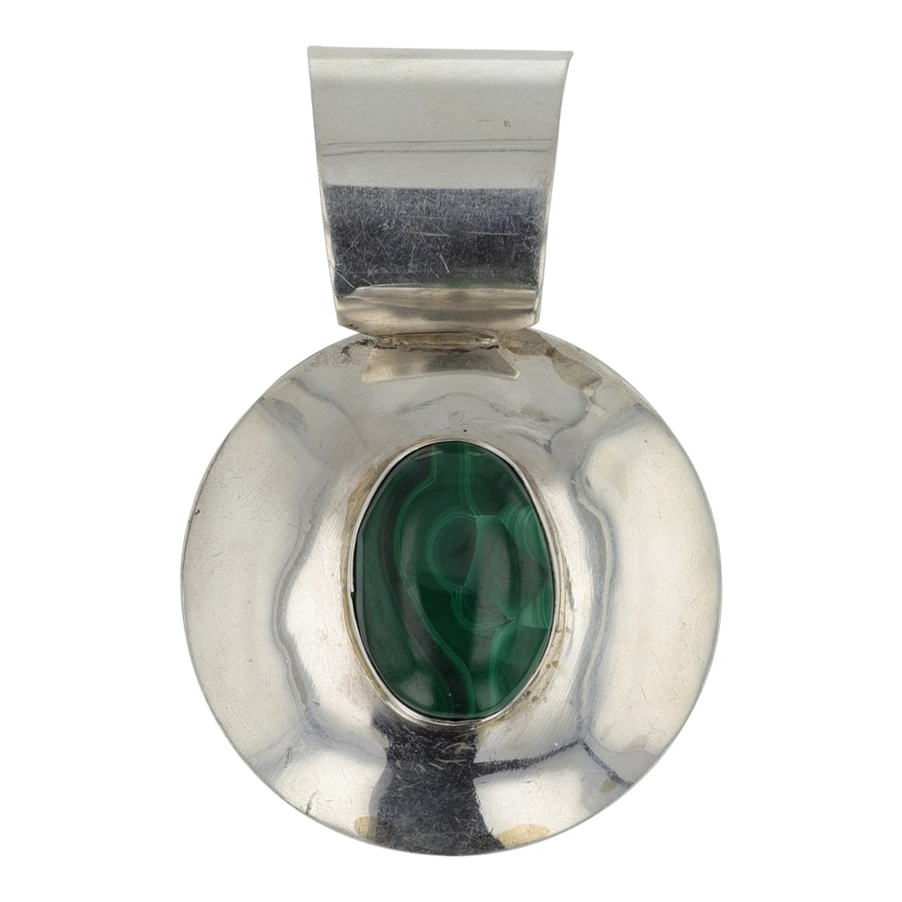 Santo Domingo Malachite & Black Onyx Reversible Pendant (1 of 4)