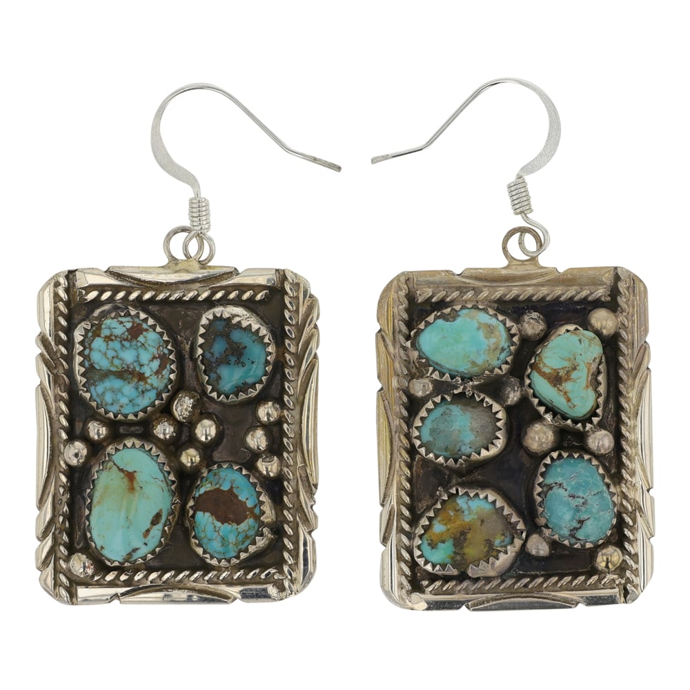 Navajo Nevada Turquoise Earrings (1 of 2)