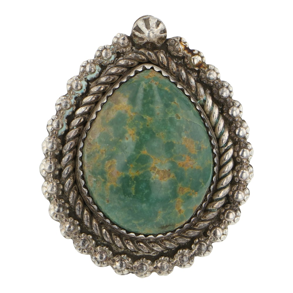 Vintage Navajo Fox Turquoise Ring (1 of 3)