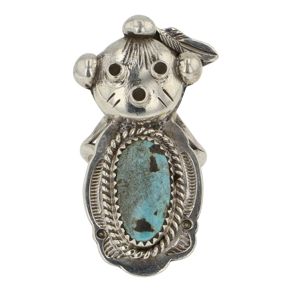 Nelson Morgan Navajo Compitos Turquoise Ring (1 of 3)