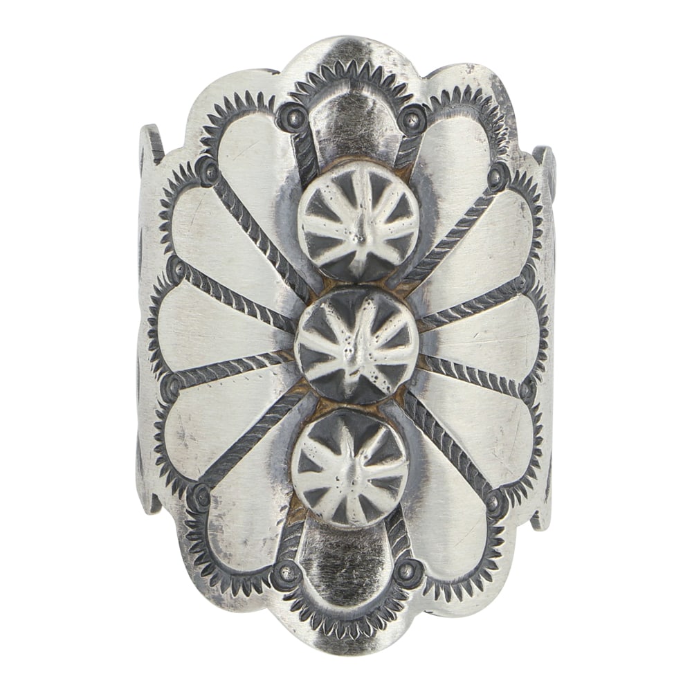 Benjamin Jimenez Navajo Stamp-Work Ring (1 of 3)