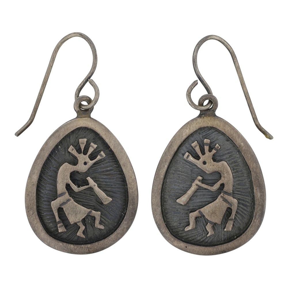 Vintage Hopi Kokopelli Earrings (1 of 2)