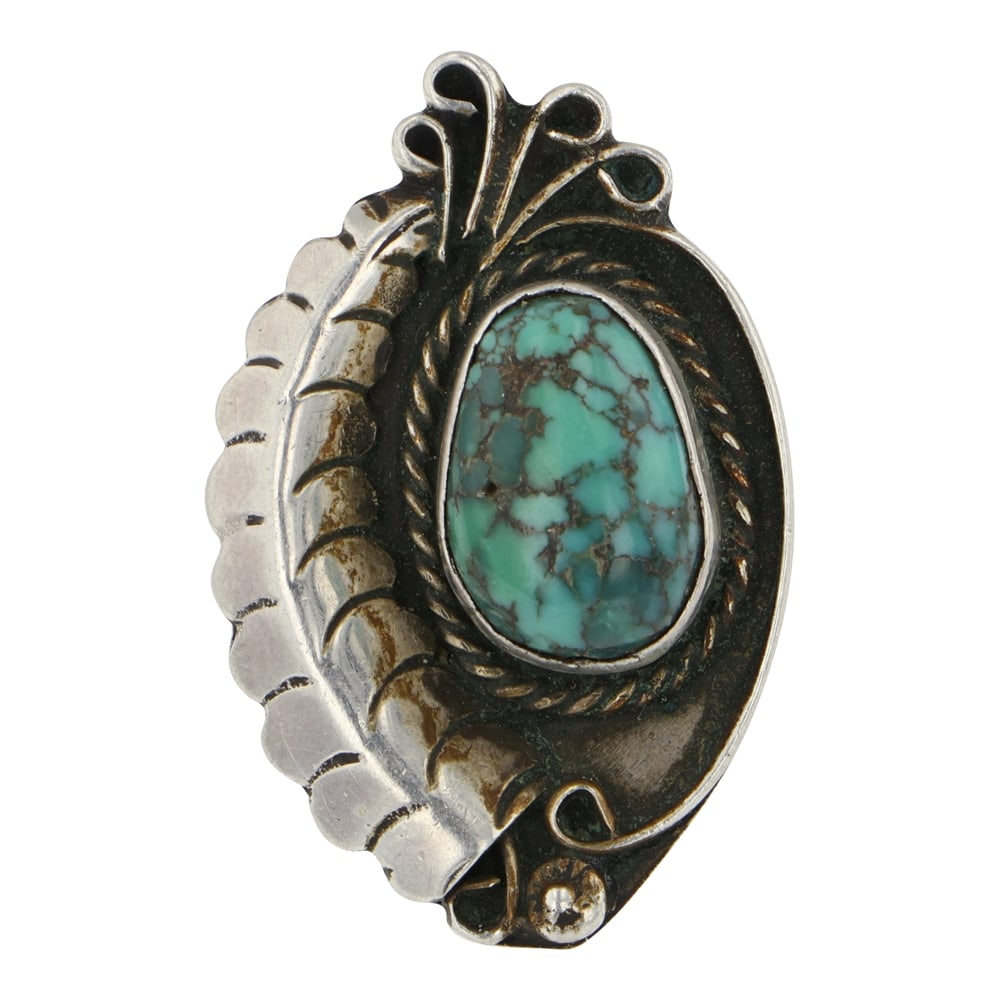 Vintage Navajo Nevada Turquoise Ring (1 of 3)