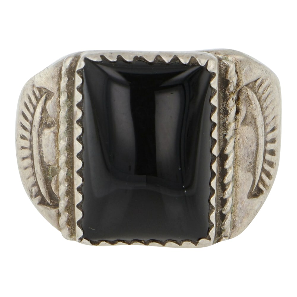 Navajo Black Onyx Ring (1 of 3)