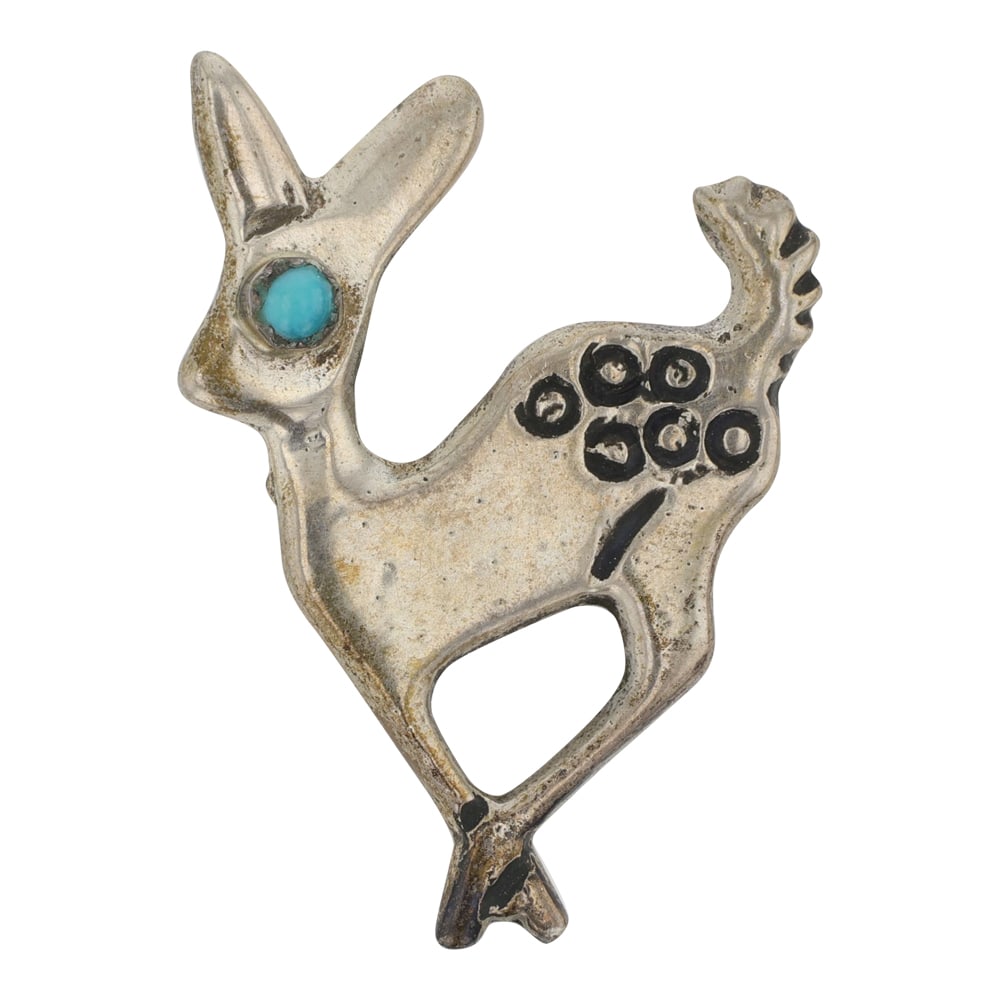 Vintage Navajo Turquoise Pin (1 of 2)