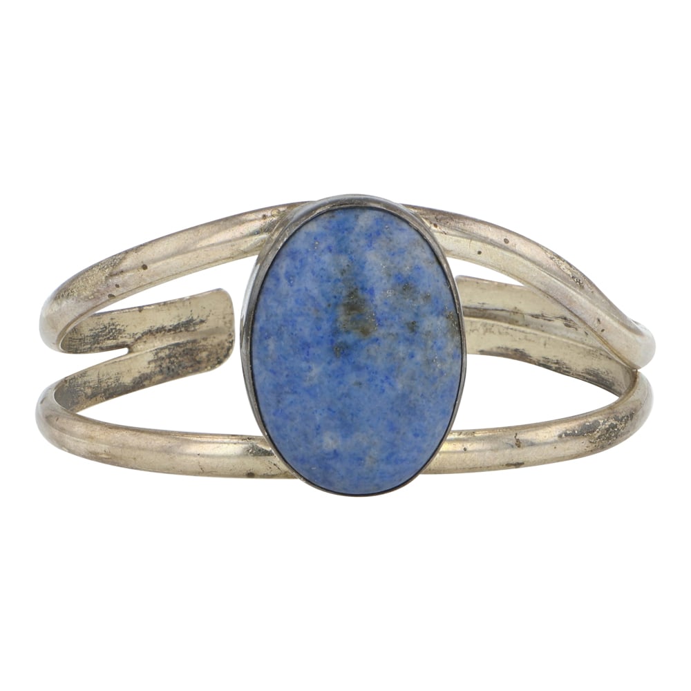 Gary G. Sanchez Southwest Hispanic Artist Lapis Bracelet (1 of 4)