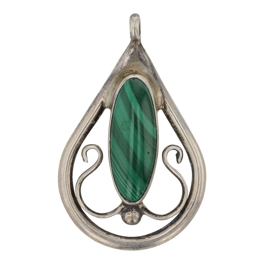 Navajo Malachite Pendant (1 of 2)