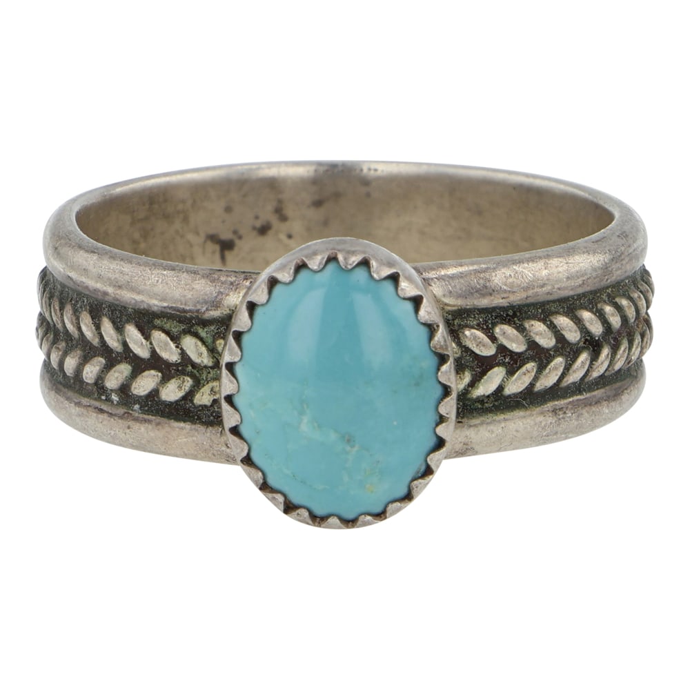 Navajo Compitos Turquoise Ring (1 of 3)