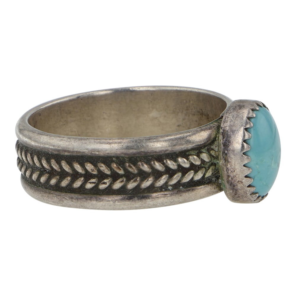 Navajo Compitos Turquoise Ring - 2