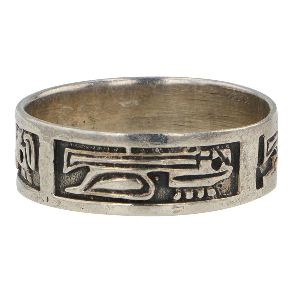 Vintage Navajo Plain Silver Band (1 of 3)