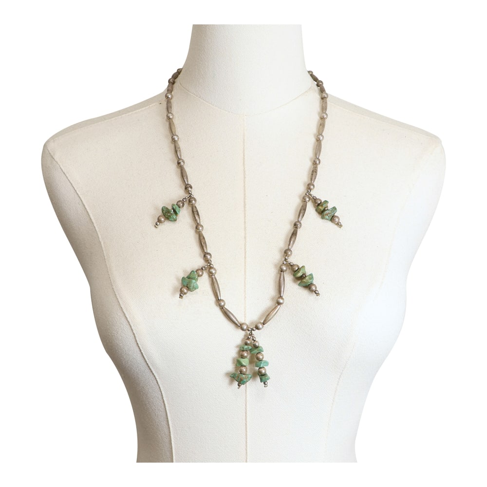 Vintage Navajo Nevada Turquoise & Beads Necklace (1 of 3)