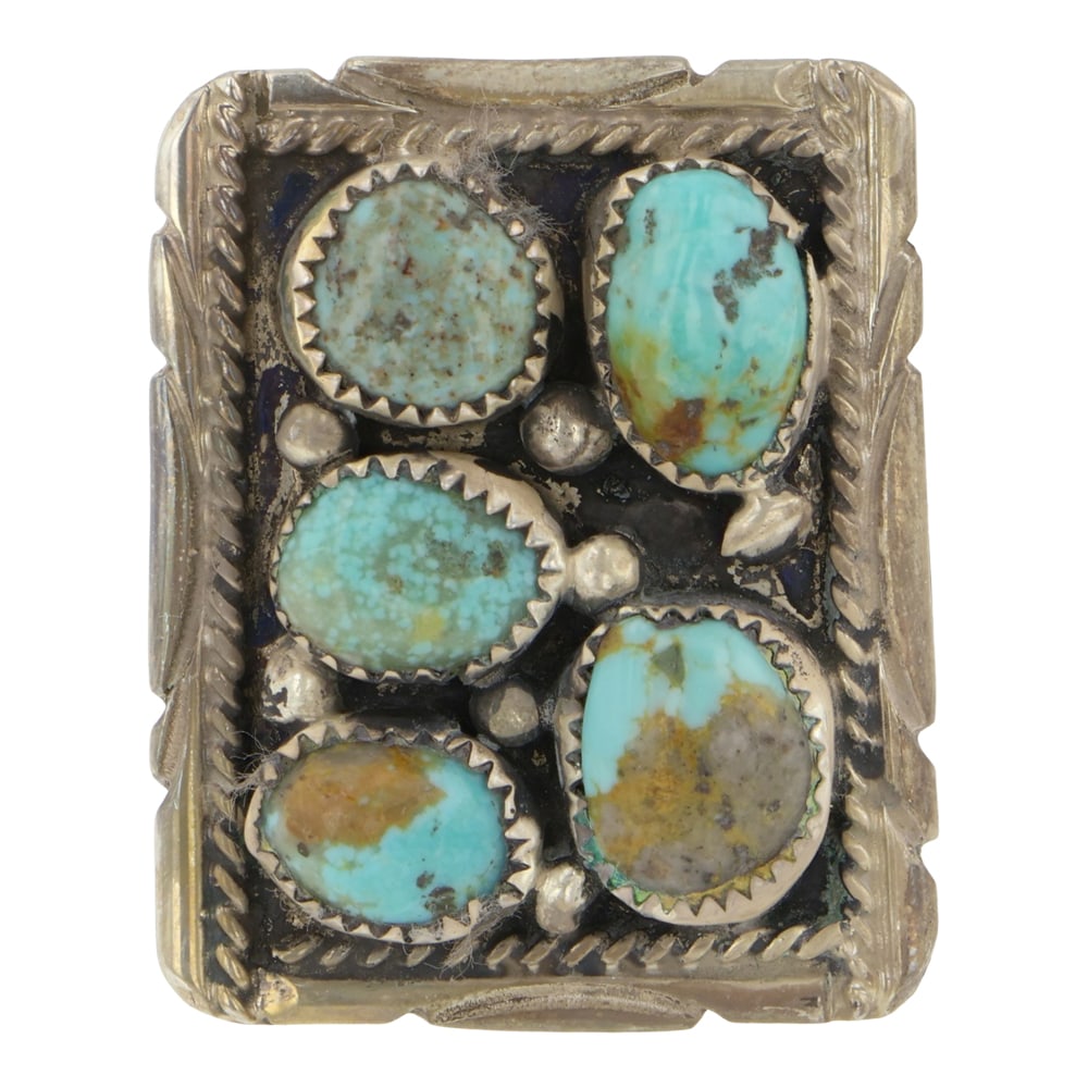 Navajo Nevada Turquoise Adjustable Ring (1 of 3)