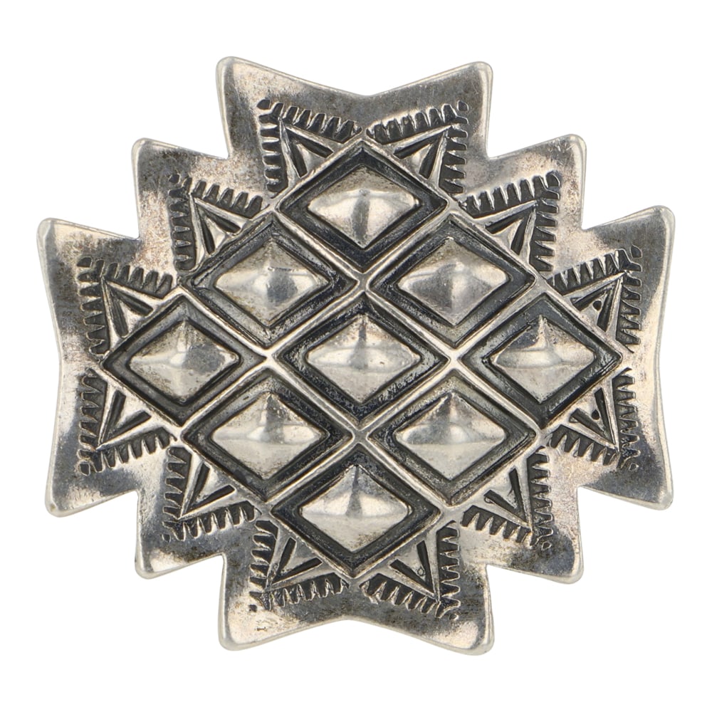 Tol-pi-yiné Simbola Award Winning Picuris Pueblo Artist Repose' Ring: Sterling Silver | | Tol-pi-yiné Simbola Award Winning Picuris Pueblo Artist Repose' Ring | Pueblo Native American Southwest Indian Jewelry | Good (no breaks or damages) | Approximate Weight: 21 Grams