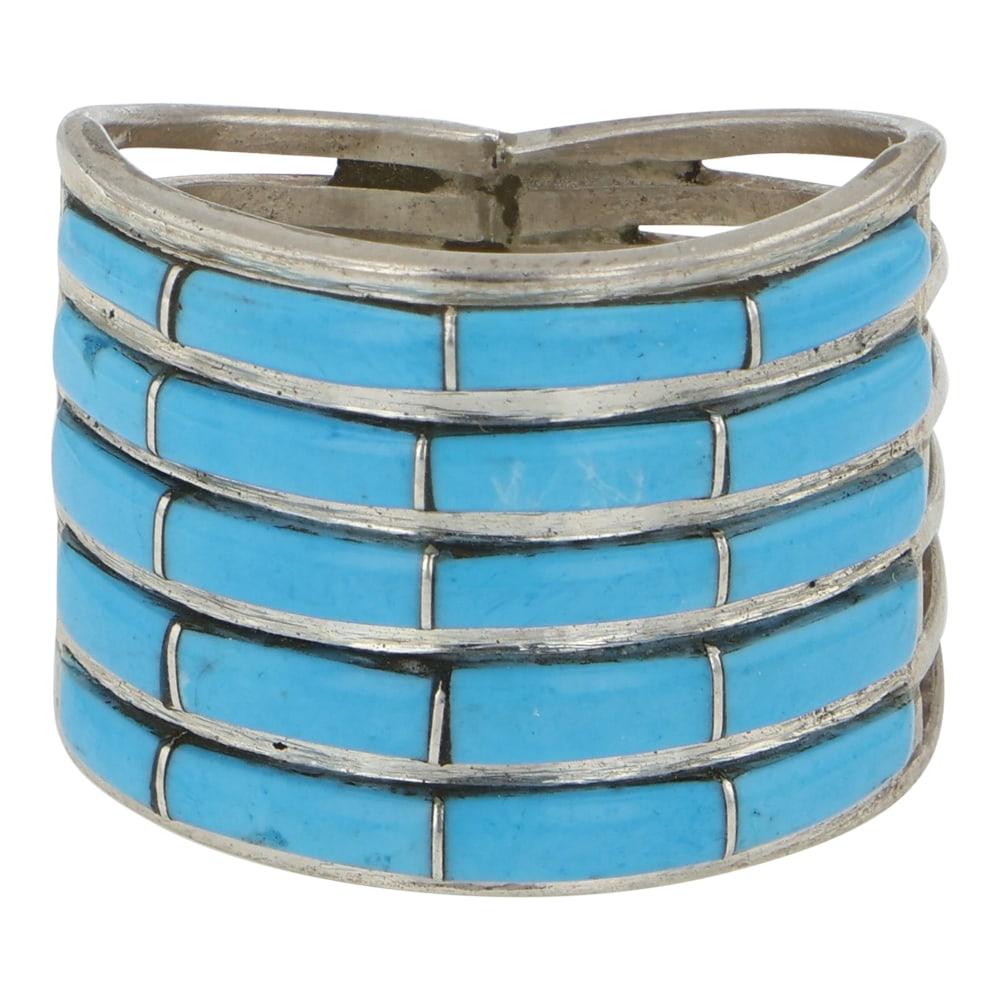 Zuni Turquoise Inlay Ring (1 of 3)